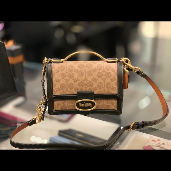 Coach Bags Coach Riley Top Handle 22 In Signature Canvas Poshmark